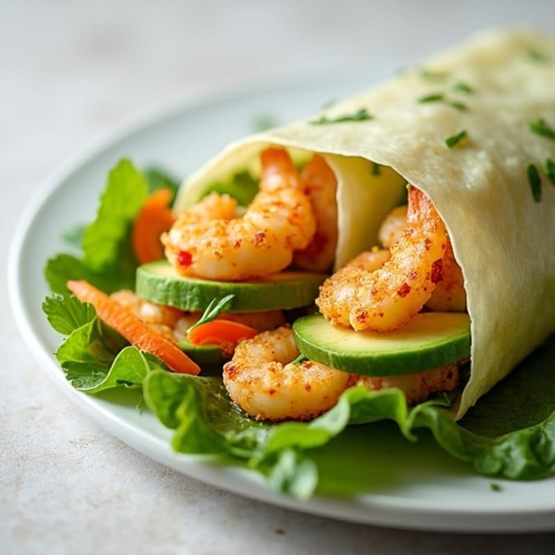 Crispy Shrimp and Avocado Rice Paper Rolls