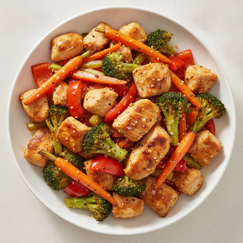 Clean Teriyaki Chicken with Roasted Vegetables