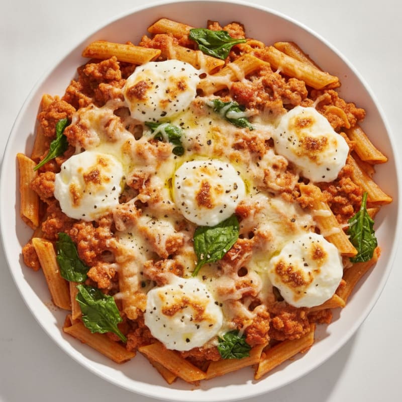 Classic Baked Ziti with Ricotta