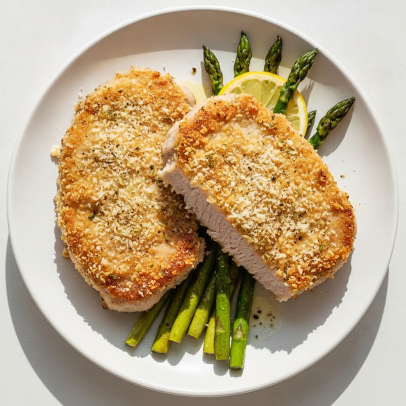 Parmesan Herb-Crusted Pork Chops