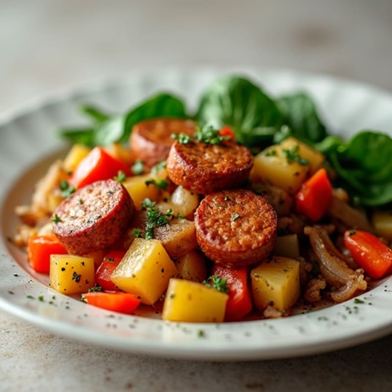 Herb-Roasted Chicken Sausage Breakfast Hash