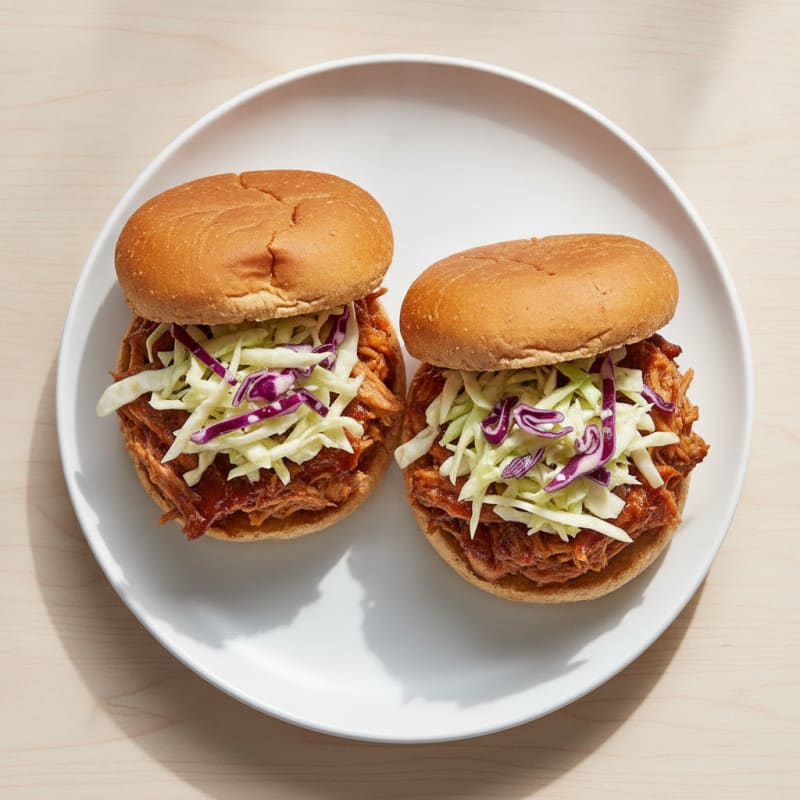 Slow-Cooked BBQ Pulled Pork Sandwiches