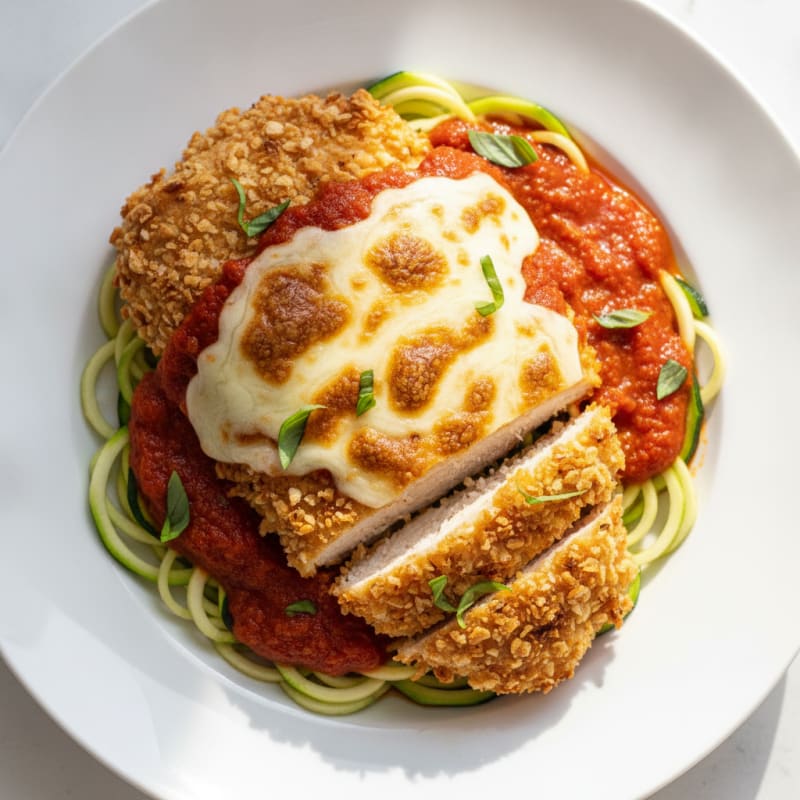 Crispy Chicken Parmesan with Marinara