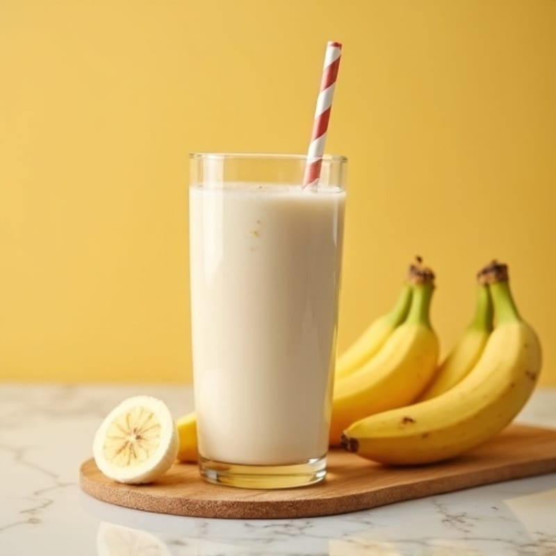 Banana Protein Shake with Milk