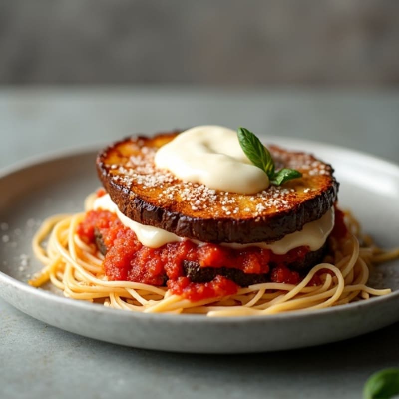 Crispy Baked Eggplant Parmesan Hero