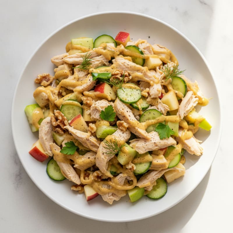 Chicken Salad with Honey Mustard Yogurt Dressing
