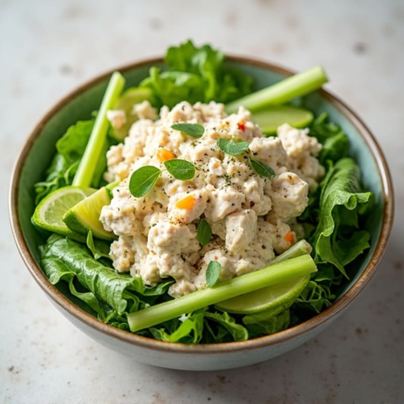 Creamy Lemon Dill Tuna Salad with Crisp Greens