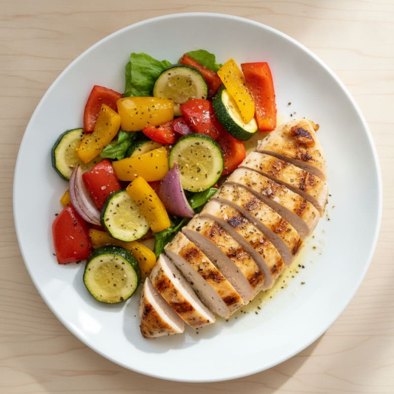 Grilled Chicken with Roasted Vegetables