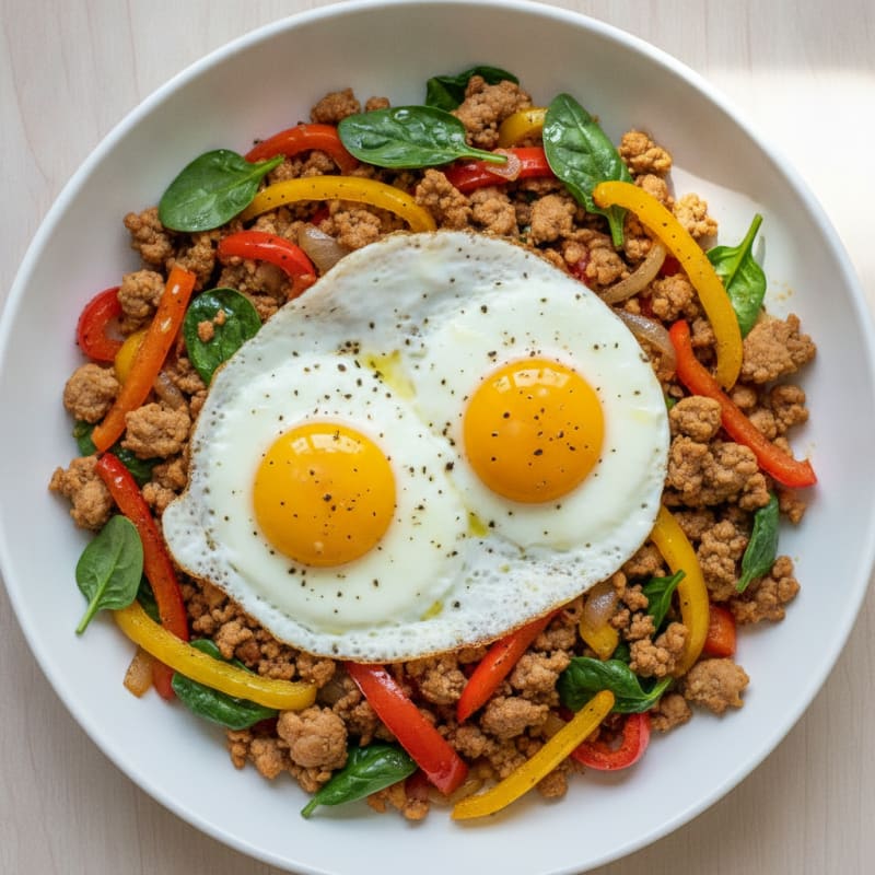 Loaded Breakfast Skillet with Eggs