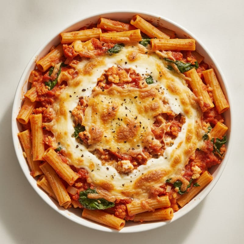 Classic Baked Ziti with Ricotta