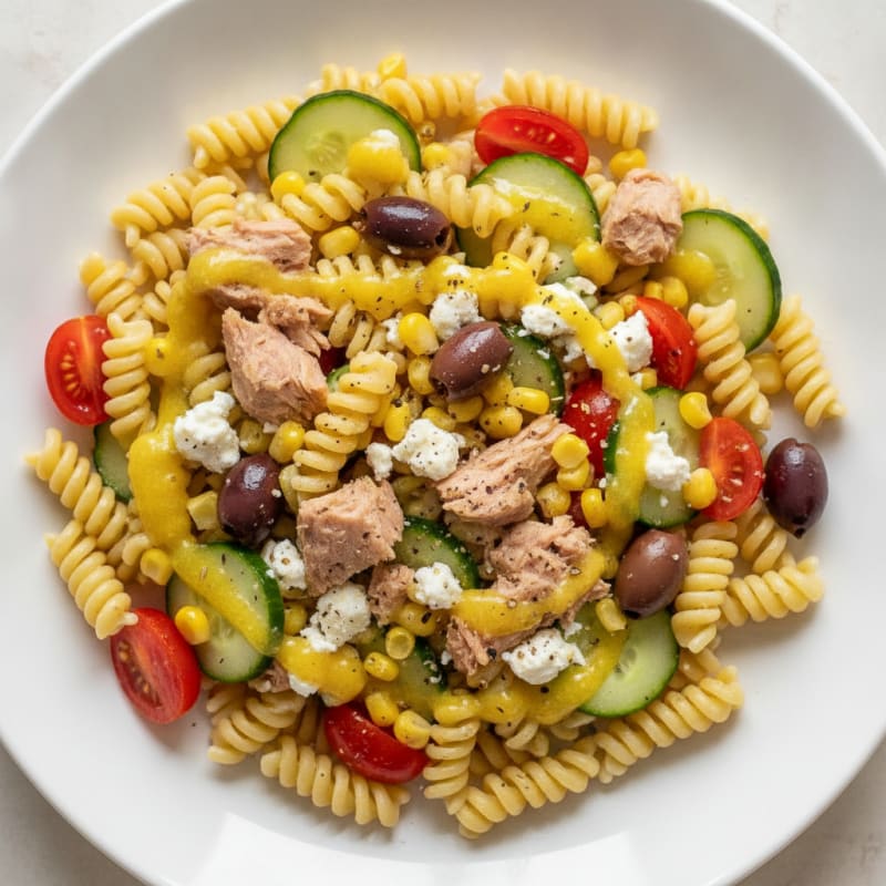 Mediterranean Tuna and Corn Rotini