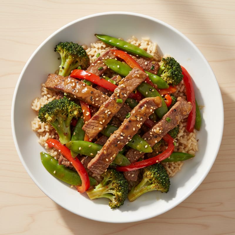 Tender Sesame-Ginger Beef Stir-Fry