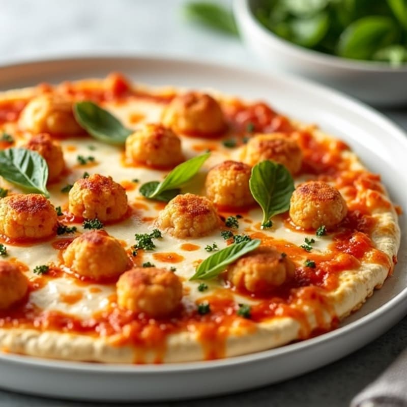 Crispy Buffalo Chicken Cauliflower Crust Pizza