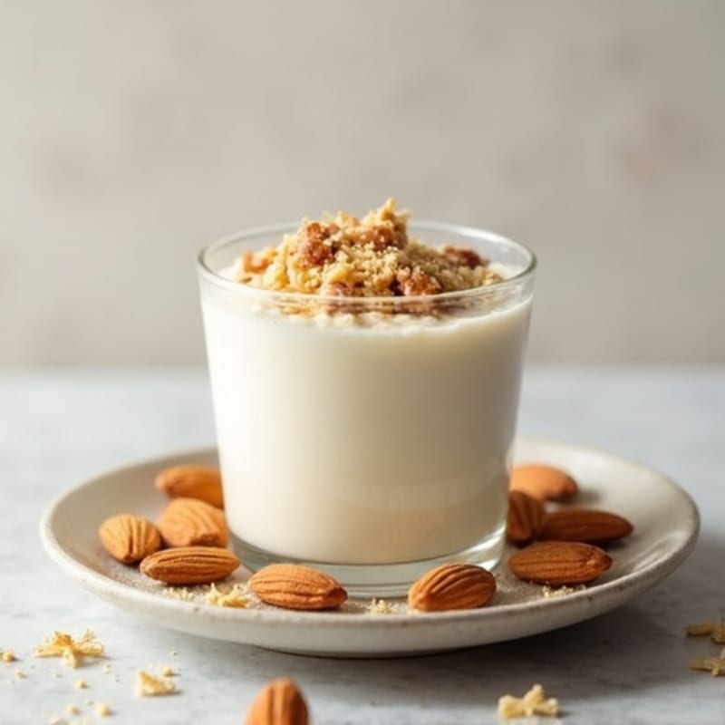Creamy Greek Yogurt Protein Pudding with Almonds