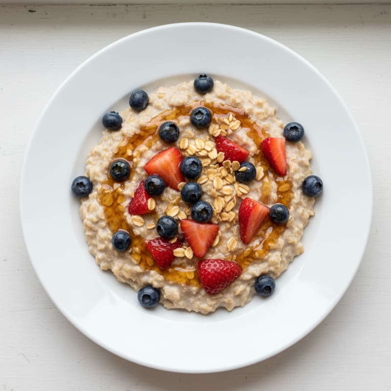 Creamy Oatmeal with Fresh Berries