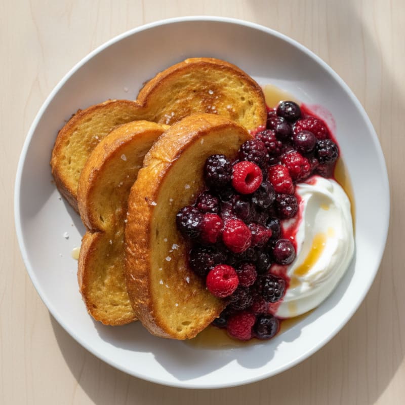 Brioche French Toast with Berry Compote