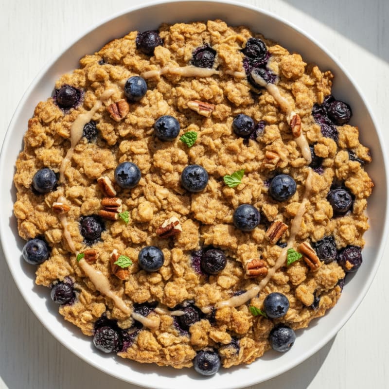 Blueberry Pecan Baked Oatmeal