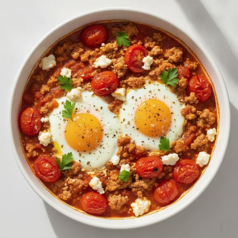 Baked Eggs with Roasted Tomatoes