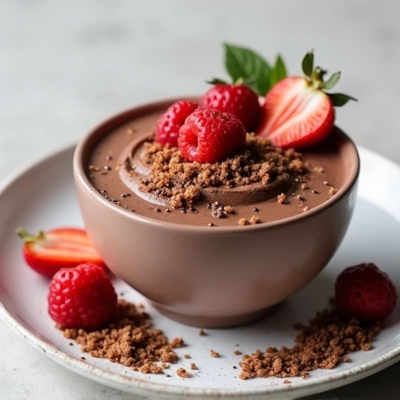 Silky Dark Chocolate Protein Pudding
