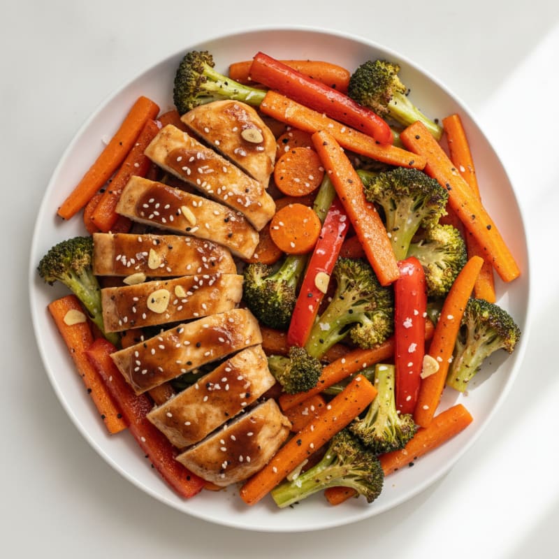 Teriyaki Chicken with Roasted Vegetables