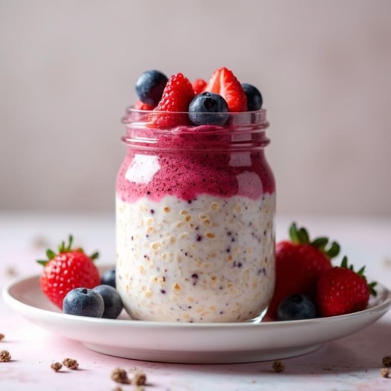 Creamy Berry Overnight Oats