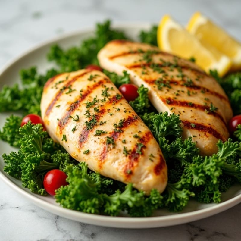 Lemon-Herb Roasted Chicken Salad with Crispy Greens
