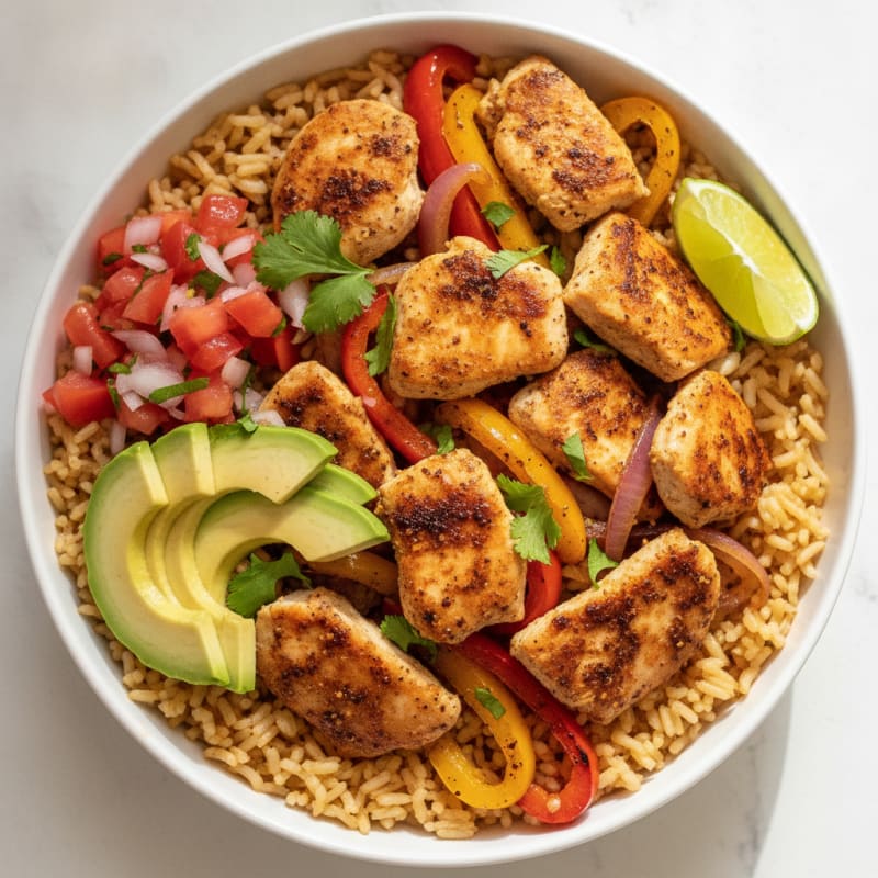 Chicken Taco Rice Bowl