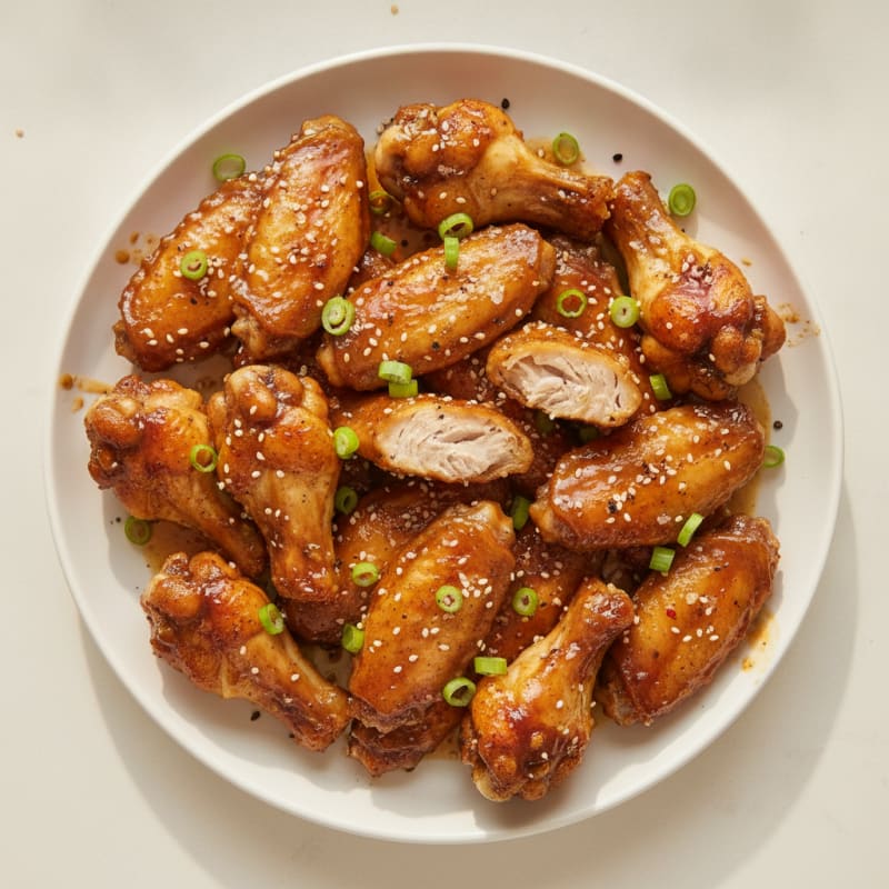 Honey-Garlic Glazed Chicken Wings