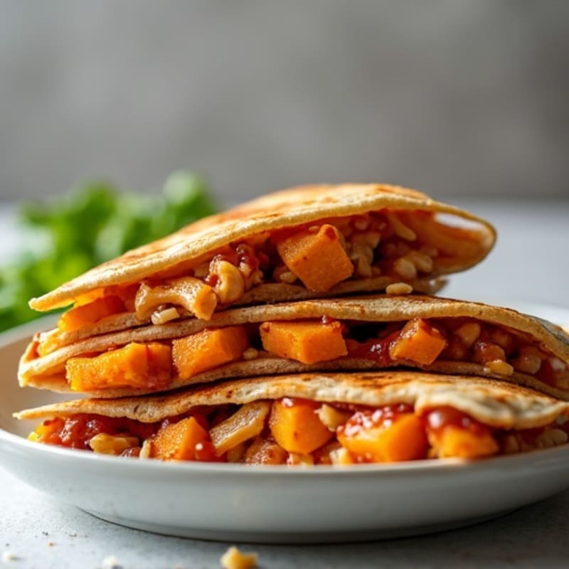 Grilled BBQ Chicken Sweet Potato Quesadilla