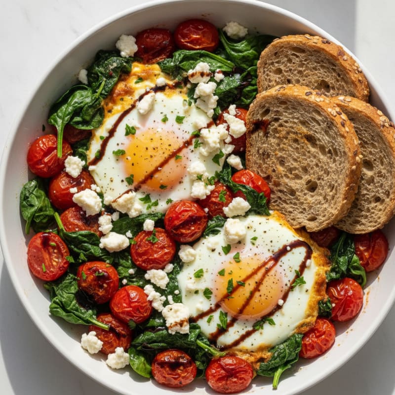 Baked Eggs with Roasted Tomatoes
