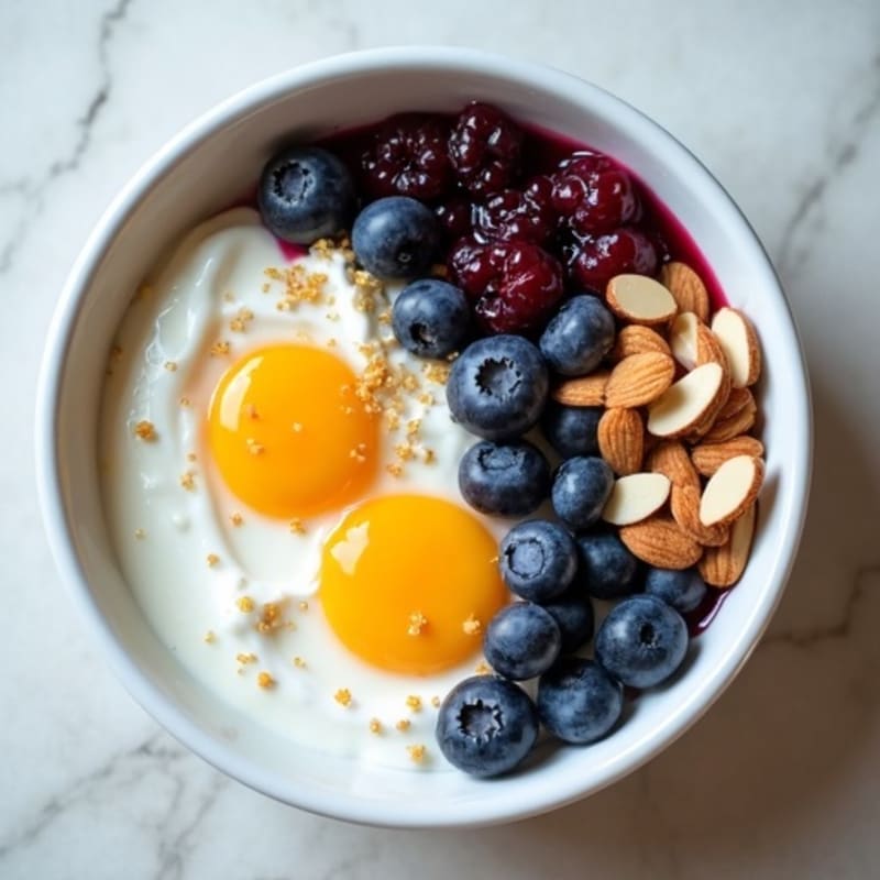 Creamy Greek Yogurt Power Bowl with Jammy Eggs