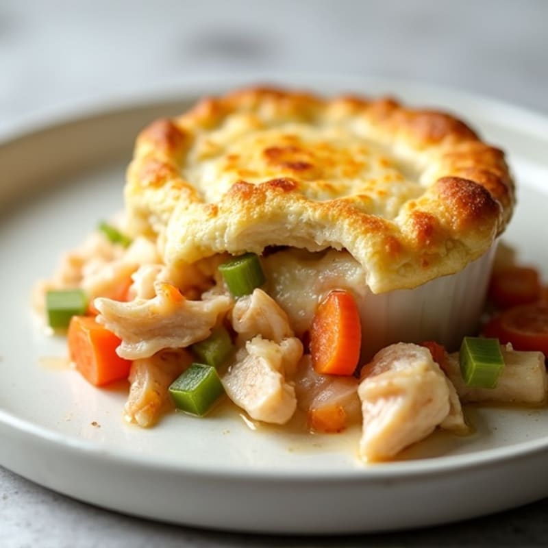 Lightened-Up Creamy Chicken and Root Vegetable Pot Pie