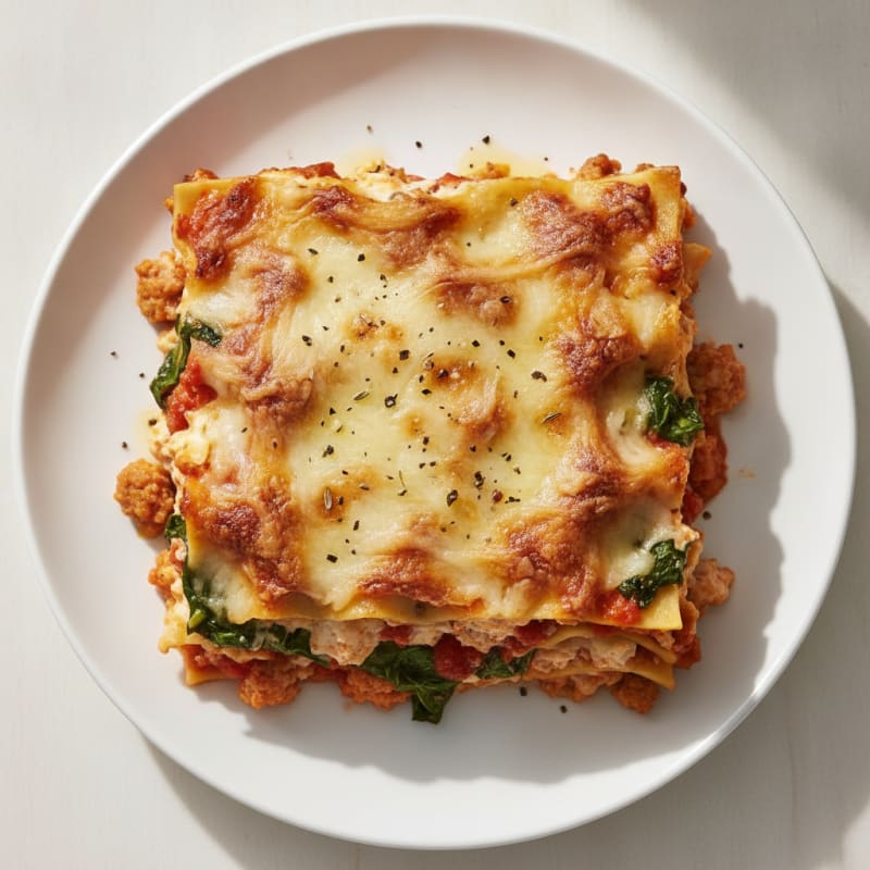 Classic Italian Sausage Lasagna Bake
