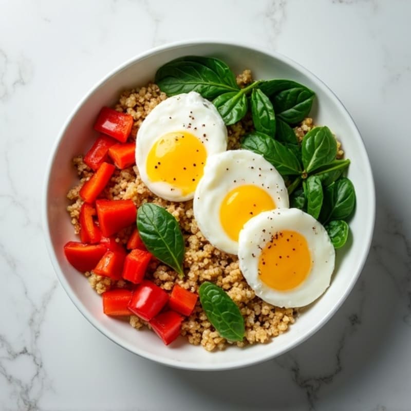 Protein-Packed Veggie and Egg White Breakfast Bowl