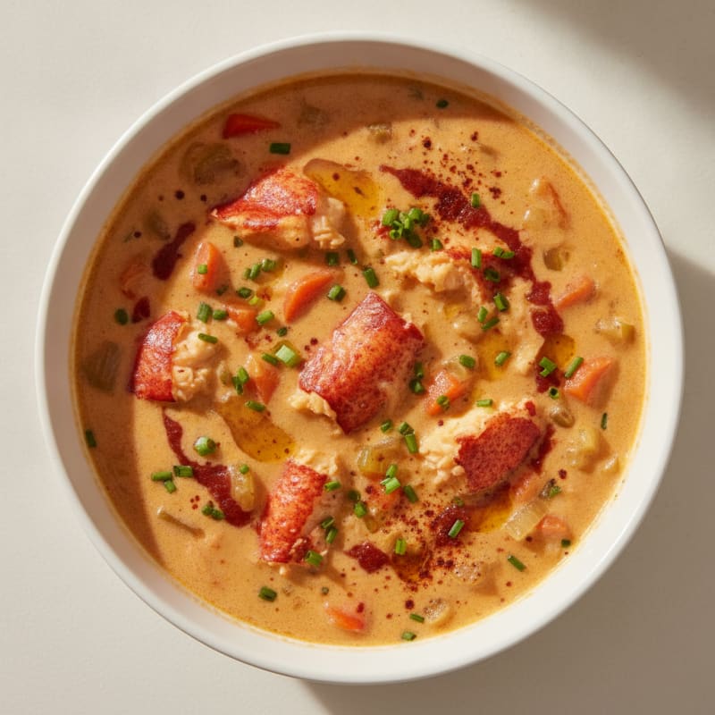 Rich Lobster Bisque with Sherry