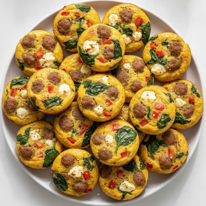 Savory Egg and Sausage Bites