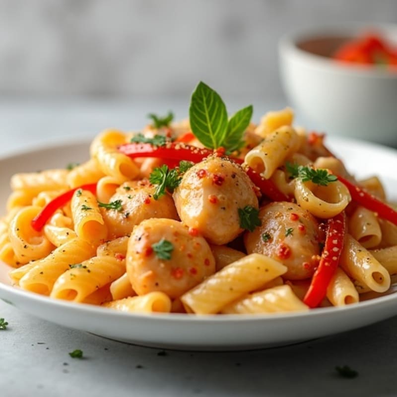Creamy Cajun Chicken Pasta with Bell Peppers
