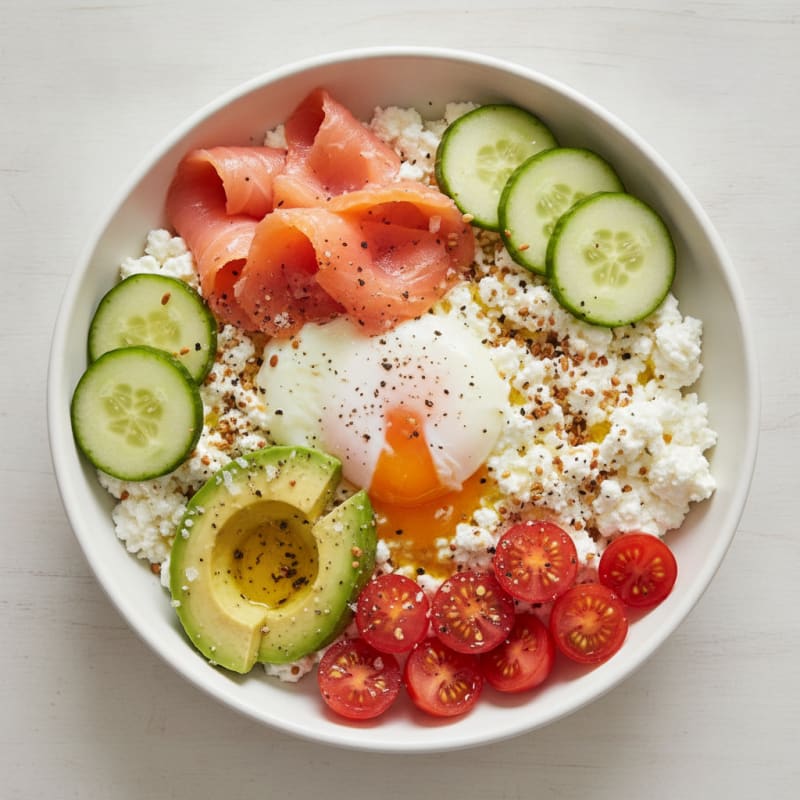 Savory Cottage Cheese Breakfast Bowl