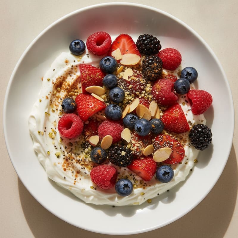 Greek Yogurt Power Bowl with Berries