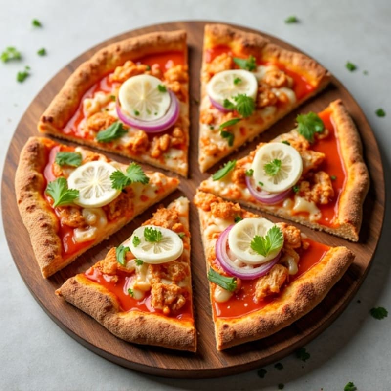 Crispy Buffalo Chicken Whole Wheat Pizza