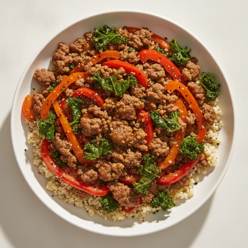 Savory Ground Beef Protein Bowl