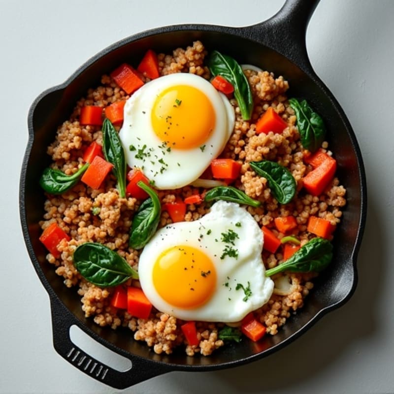Protein-Packed Turkey and Egg Breakfast Skillet