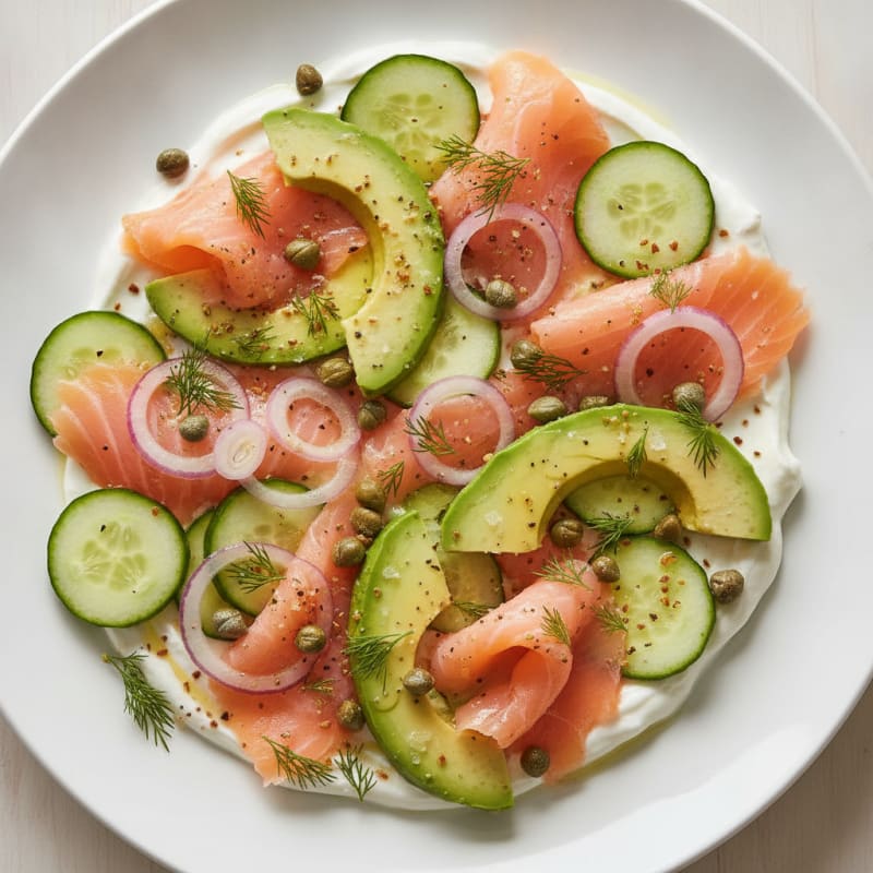 Avocado and Smoked Salmon Platter
