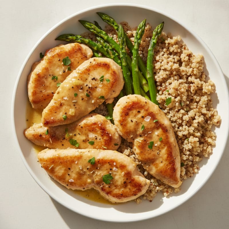 Pan-Seared Chicken Tenderloins with Garlic-Herb Sauce