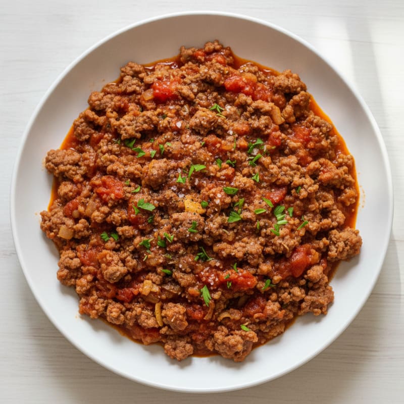 Ground Beef and Tomato Skillet with Herbs