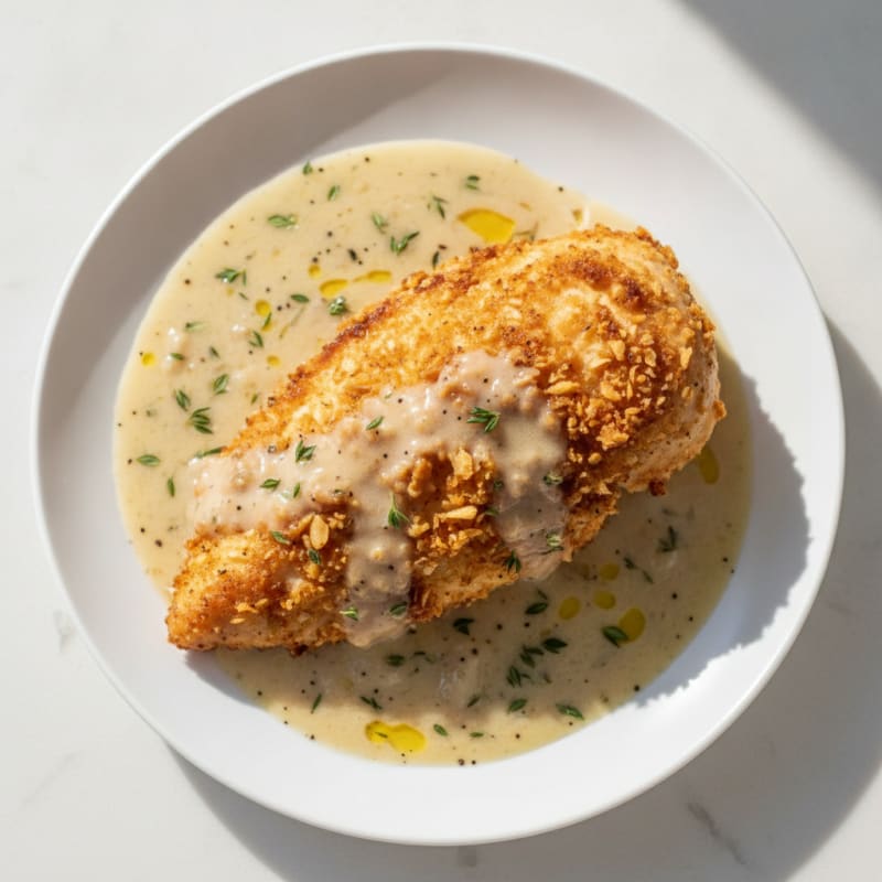Buttermilk Fried Chicken with Creamy Gravy