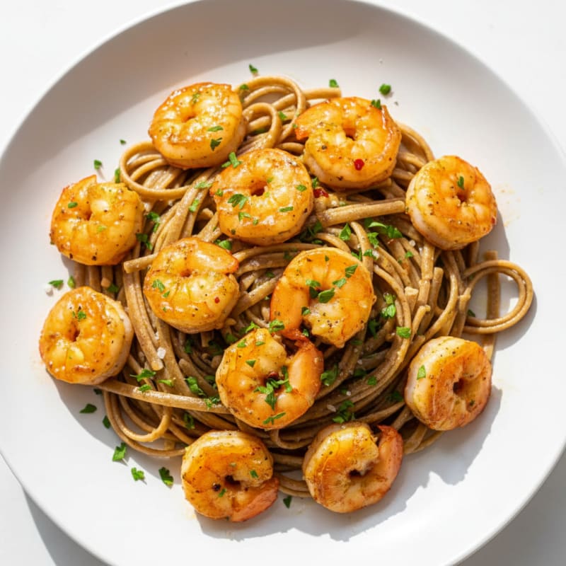Garlic Butter Shrimp Scampi with Linguine