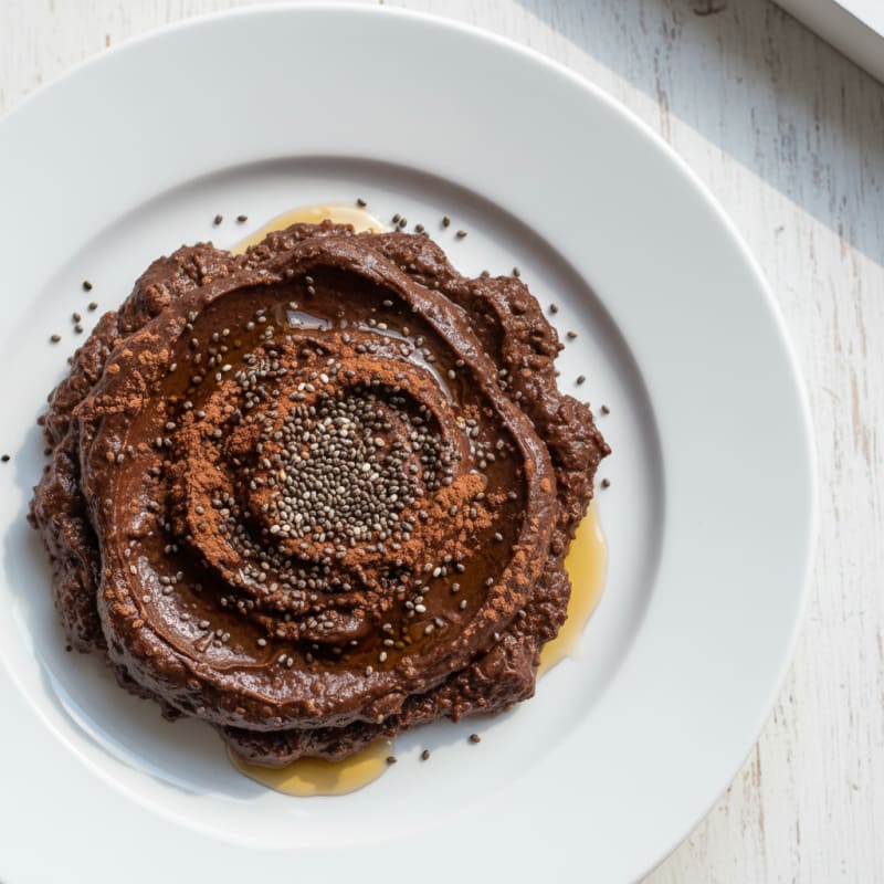 Silky Chocolate Protein Pudding with Chia Seeds
