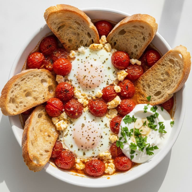Baked Eggs with Roasted Tomatoes