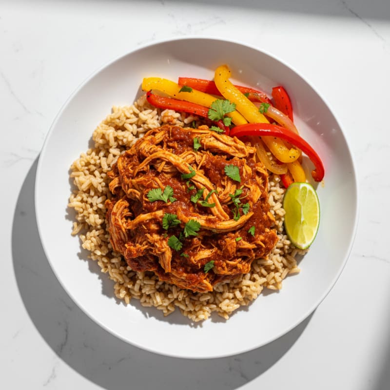 Tender Shredded Chicken with Smoky Chipotle Sauce